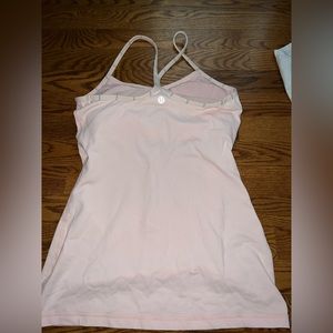 Pink lululemon tank top